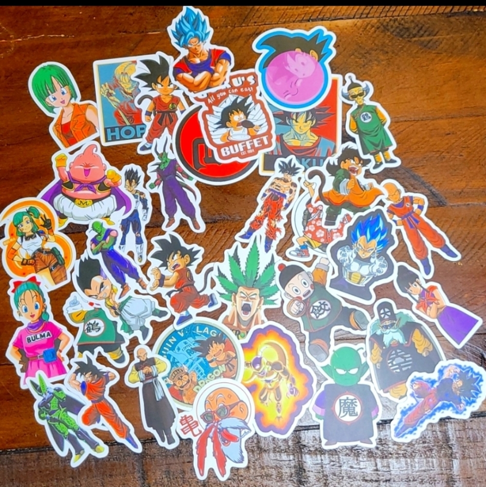 ⭐️ (10) DRAGON BALL Z anime stickers
